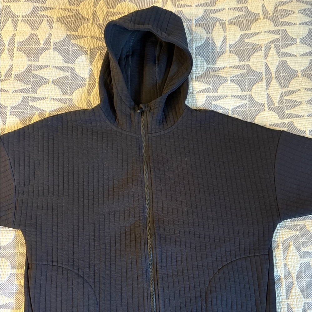 GAP Boxy Fit Black Textured hoodie